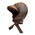 thumbnail image 1 of Gorro de invierno con protección auditiva gruesa y orejeras. Gorra de béisbol. Café, 1 of 9