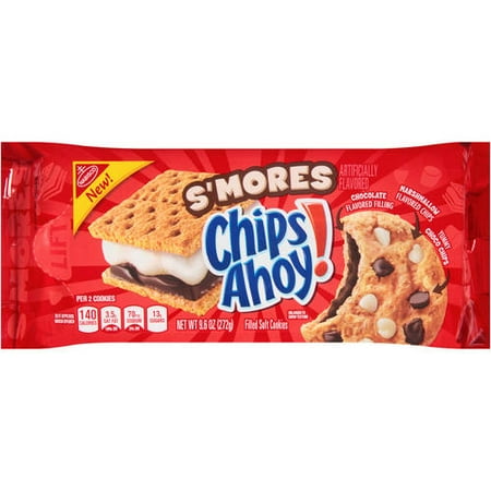 nabisco s mores chips ahoy filled soft cookies 9 6 oz walmart nabisco s mores chips ahoy filled soft cookies 9 6 oz walmart