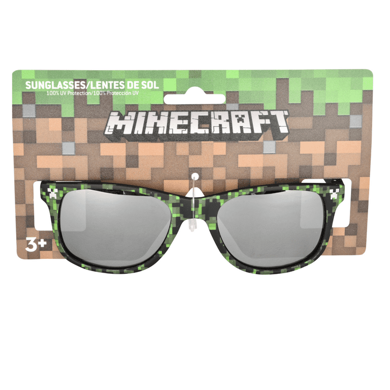 NS Mine Craft Children's Green and Black Sunglasses 100% UV