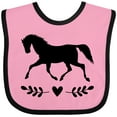 thumbnail image 3 of Inktastic Horse for Girls Girls Baby Bib, 3 of 4