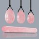 thumbnail image 1 of Juego de huevos Yoni de cuarzo rosa Natural para mujer, huevo de Jade para ajuste Vaginal, ejercitador pélvico Kegel, masaje Vaginal, varita Yoni, bola de cristal, 1 of 5