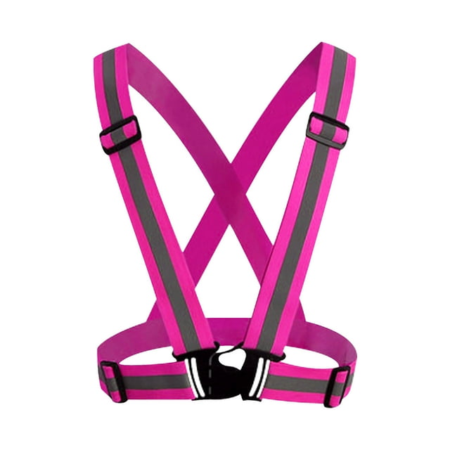 Dvkptbk Gilet Sans Manches Visibilité Néon Ceinture Réfléchissante Gilet Adapté pour Course Cyclisme Sports Sécurité