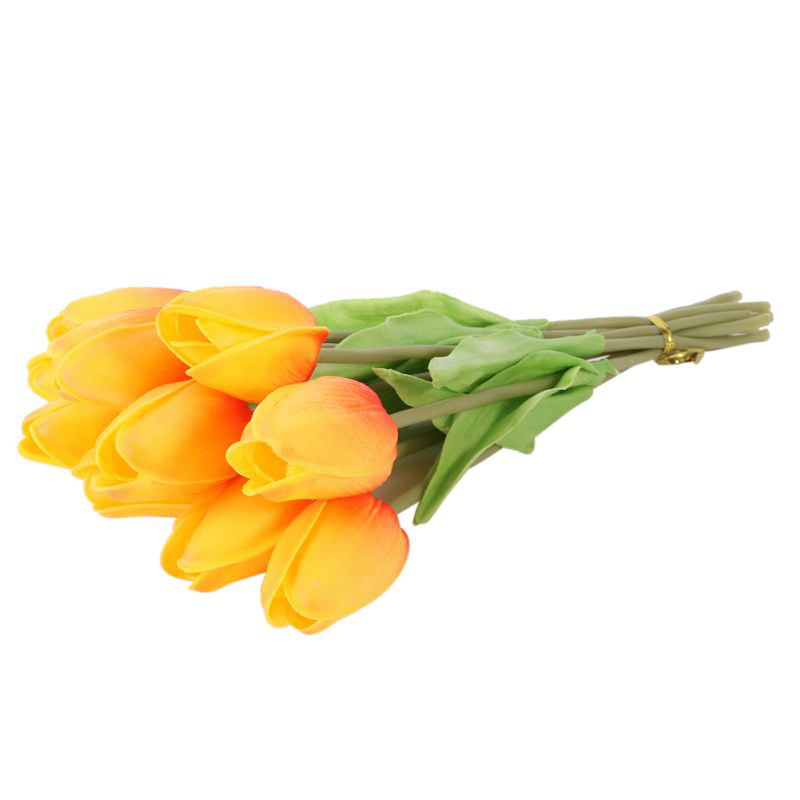 Details about   10pcs Artificial Tulip Flowers Fake Flower Bouquet for Wedding Party Home Decor 