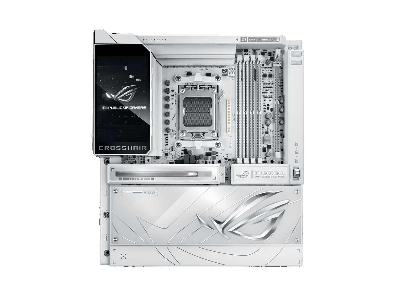 ASUS ROG Crosshair X870E Glacial AM5 AMD X870E Extended ATX Motherboard