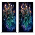 thumbnail image 2 of Designart "Chandelier Majestic Glow painting" Chandelier Framed Wall Art Set Of 2 - Multi-Color Fashion Frame Gallery Set For Office Decor, 2 of 7