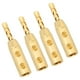 thumbnail image 3 of AV 4PCS BFA Banana Banana Oro de oro Tornillo Tornillo ABIERTO CONECTORES DE ALAMBRE DE ALTAVOCES PARA UN DIÁMETRO DE CABLE DE 7 MM, 3 of 7