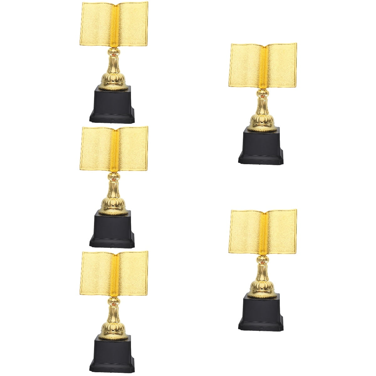 5pcs Delicate Competition Trophy Reading Activity Trophy Chic Trophy Desktop Awards Trophy