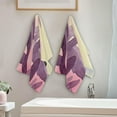 thumbnail image 4 of Purple Whales Summer Hand Towels 2 PCS, Lighthouse Watercolor Kitchen Towel Ultra Soft and Highly Absorbent,Decorative Fingertip Face Towel for Bathroom Hotel, 28.3"x14.4", 4 of 5