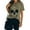 Green, variant on Summer Womens Short Sleeve Cotton Graphic Shirts Crewneck Tees Skull Distressed T Shirt Loose Casual Tops