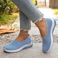thumbnail image 5 of Women's -on Walking Shoes Casual Loafers Mesh Lightweight Breathable Fashion Running Sneakers(Light Blue,8), 5 of 8