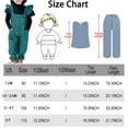 thumbnail image 5 of XinLfly Toddler Little Girl Clothes Outfit Casual Solid Color with Pocket Corduroy Overalls Long Sleeve Pullover Tops Set,Brown,5T, 5 of 6
