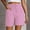 Pink, variant on AKGEAMN Women's Solid Color High Waist Loose Casual Shorts with Pockets, Beige S-XXL