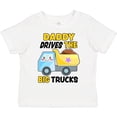 thumbnail image 3 of Inktastic Daddy Drives the Big Trucks with Dump Truck Boys or Girls Toddler T-Shirt, 3 of 5