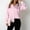 *Pink, variant on ClodeEU Women's Satin Long Sleeve Button Down Shirt,Casual Silky Dress Shirt Army Green,Women's Plus L