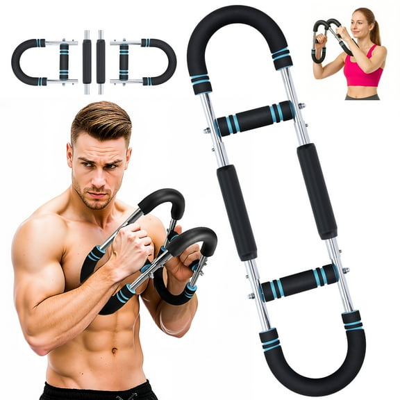 WARMOUNTS Twister Arm Trainer, Adjustable Chest Workout Equipment, Arm Trainer for Men, Shoulder Muscle Training, Portable Spring Resistance Home Fitness Equipment