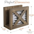 Autumn Alley Wooden Barn Door Rustic Paper Napkin Holder Farmhouse
