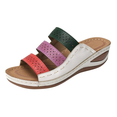 

adviicd Sandalwood Essential Oils Women s Crush Wedge Thong Sandal