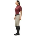 thumbnail image 5 of KERRITS Adult Female Ice Fil Lite Solid Short Sleeve Riding Shirt, Color: Burgundy, Size: 1X, 5 of 5