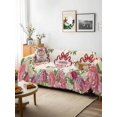 thumbnail image 3 of Mother's Day Couch Cover, Pink Flowers Spring Floral Farmhouse Botanical Sofa Cover Blanket for 1 Seat Cushion, Sectional Sofa Slipcover Furniture Protector for Living Room Bedroom 71''x91'', 3 of 9