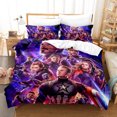 thumbnail image 1 of siniker Bedding Set Kids Quilt Cover 3D Cartoon Playing Bed Cover Set with Pillowcase and Zipper Closure, 1 of 2