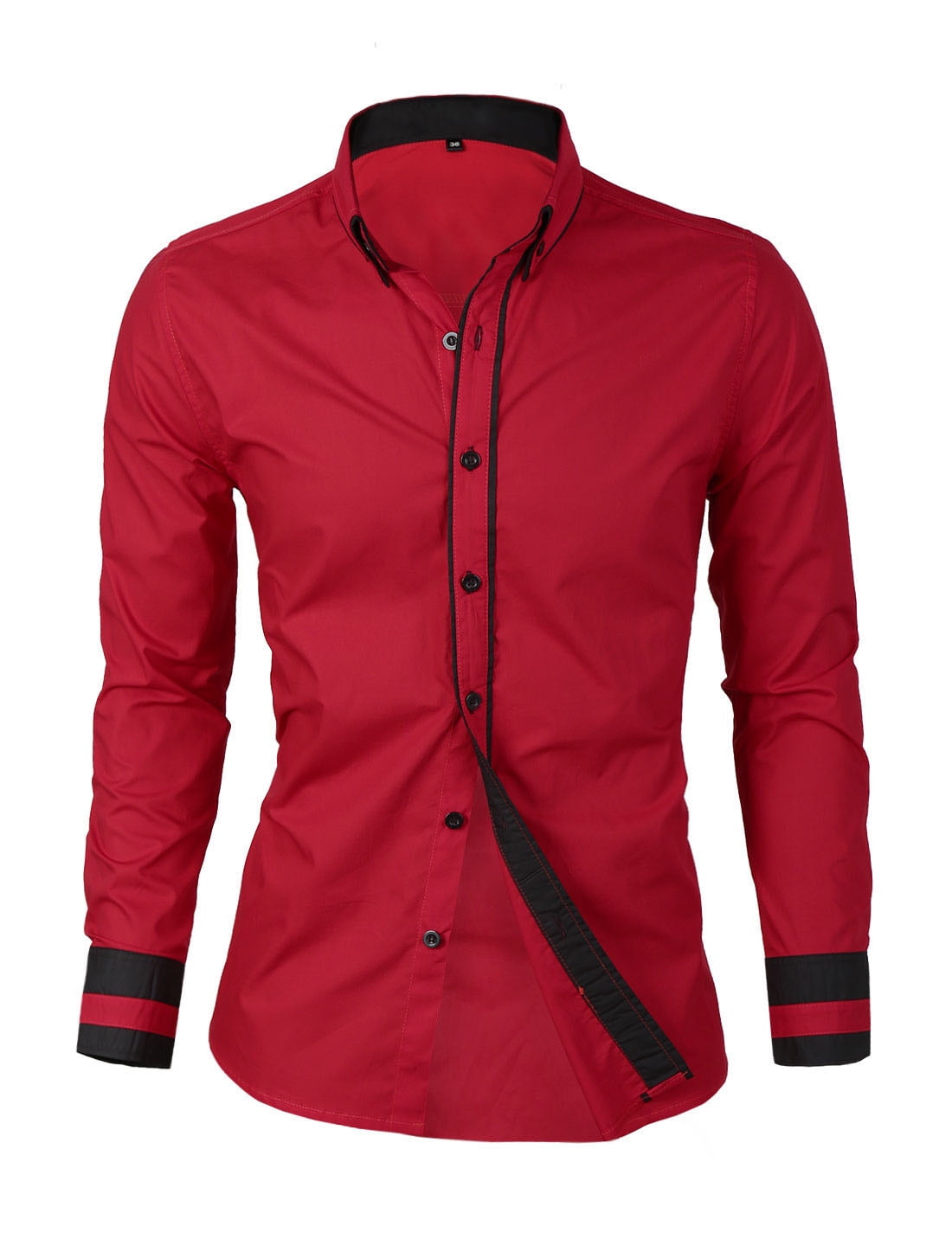 slim fit long sleeve button down shirts