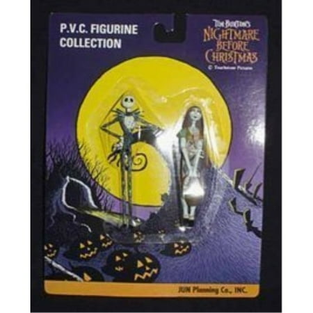 nightmare before christmas jack & sally pvc figure set by jun planning