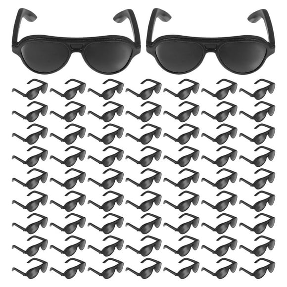 120 unids DIY Muñeca Muñeca Suministros Mini Gafas de sol Plastic Muñeca Doll Dress Up Toys
