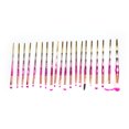 thumbnail image 2 of Herramientas para sombras de ojos, cejas y correctores, kit de cosméticos suaves, juego de 20 brochas de maquillaje profesionales, 2 of 8