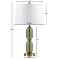 thumbnail image 4 of Lighting Fixtures, Faceted Green Glass Table Lamp Green See below, Table Lamps, Floor Lamps,, 4 of 14
