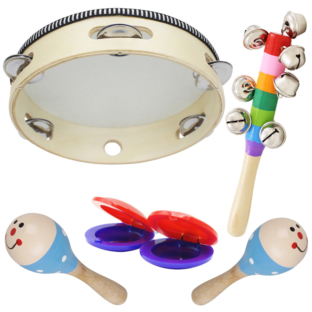 wooden tambourine baby