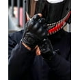 thumbnail image 3 of Summer Motorcycle Fingerless Gloves Accessories Goatskin Leather Half Finger Gloves Motocross Gant Moto Guantes Moto Verano (half black,XXL), 3 of 7