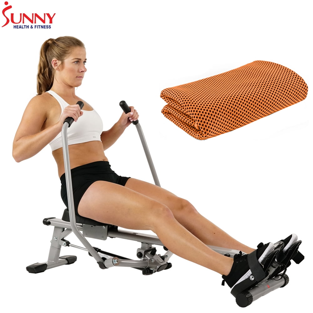 Cooling Towel Sunny Health and Fitness Full Motion Rowing Machine Rower 