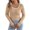 Khaki, variant on Womens Square Neck Sweater Long Sleeve Slim Fit Tunic Blouse Knitted Fashion Casual Color Block Pullover Tops (XL, Wine)