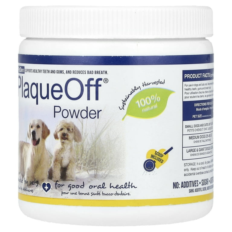 Proden PlaqueOff Animal Dental Care Powder, Tartar Tooth Cleaner