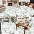 thumbnail image 5 of 5'x8' Area Rugs, Tropical Foliage Indoor Outdoor Area Rug for Living Room Bedroom, Sage Green Botanical Spring Foliage Washable Bathroom Rugs Kitchen Floor Carpet Mats Home Decor Aesthetic, 5 of 8