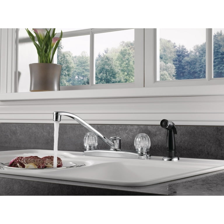 Peerless Core Two Handle Kitchen Faucet with Side Sprayer in Chrome Peerless Core Two Handle Kitchen Faucet with Side Sprayer in Chrome