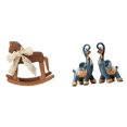 thumbnail image 1 of Caballito de madera,Caballito de madera de madera para decoración de mesa,Figura de elefante,Figuras de elefantes,estatuas,adornos de animales,Coleccionables Escultura Dormitorio Decoración, 1 of 8