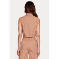 thumbnail image 4 of Women's Nylon Cropped Zip Front Windbreaker Vest, 4 of 4