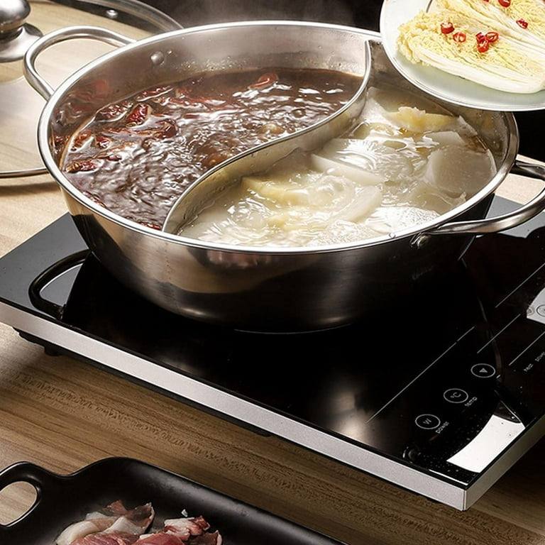 Chinese Style Two-Flavor Hot Pot Stainless Steel Induction Cooker