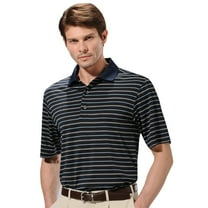 Monterey Club Men's Jasper Stripe Texture Golf Polo Shirt #1648