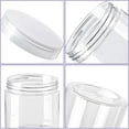 thumbnail image 3 of 4oz Clear Plastic Jars with Lids, Wide Mouth Empty Containers for Storage, Organizing Candy Beads Lotion Slime Cosmetics Spices, Transparent, 3 of 6