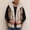 A05-Beige, variant on Zysthvn Faux Fur Men's Vests Casual Fall Open Front Mens Jackets Solid Hooded Warm Outerwear