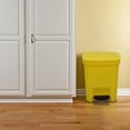 thumbnail image 5 of 10L Gallon Trash Can Plastic Step On Kitchen Trash Can Yellow, 5 of 6
