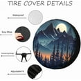 thumbnail image 2 of Adventure RV Spare Tire Cover Suitable for RV Truck SUV Trailers Camper Off-Road Vehicle Adjustable Elastic Tire Cover, 2 of 10