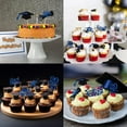 thumbnail image 4 of 60 Pcs 2025 Graduation Cupcake Toppers,Glitter Class of 2025 Cupcake Toppers 2025 Congrats Grad Cap Diploma Cupcake Picks for Graduation Theme Party Cake Decorations,Gold, 4 of 10