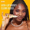 thumbnail image 4 of Ruby Kisses Broadway Vita-Lip Clear Lip Gloss (7 Pack) Ultra-Hydrating & Soothing Formula with Vitamin Oils, High-Shine Non-Sticky Finish Lip Balm with Honey,Argan Oil, Shea,Mango Butter,Cherry,Peach, 4 of 10
