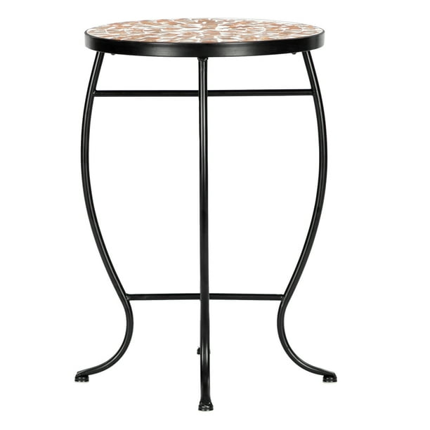 Brongsleet Stained Glass Mosaic Bistro Table Outdoor Patio Side Small Tables Com Brongsleet Stained Glass Mosaic Bistro, Pier 1 Outdoor Side Tables