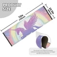 thumbnail image 3 of Beautiful Rainbow Unicorn Runner Rug Non-Slip Area Rugs Linen Washable Non Shedding for Kitchen Bedroom Carpet, 3 of 8