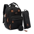 thumbnail image 4 of Dikaslon Mochila para pañales con cambiador portátil, estuche para chupete y correas para cochecito, bolsas grandes unisex para bebés para niños y niñas, mochila de viaje multiusos para mamás y papás,, 4 of 5