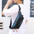 thumbnail image 4 of sunsanly Large Crossbody Fanny Pack Sports Waist Bag Waterproof Hip Pouch Bum Bag Outdoor Waist Pack for Jogging Hiking Fishing Men Women, 4 of 7